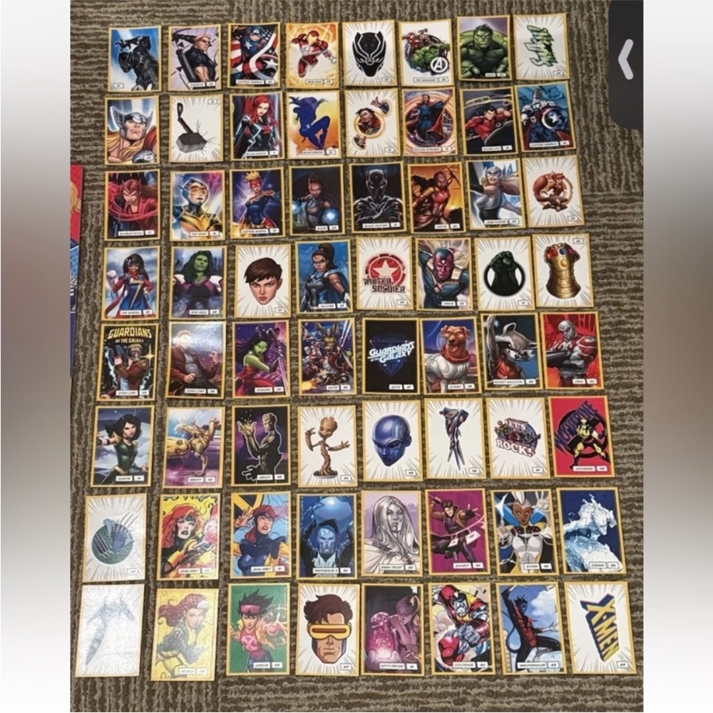 LOBLAW Superstore MARVEL BE A HERO STICKERS 2025 COMPLETE Sticker Card SET OF 64
